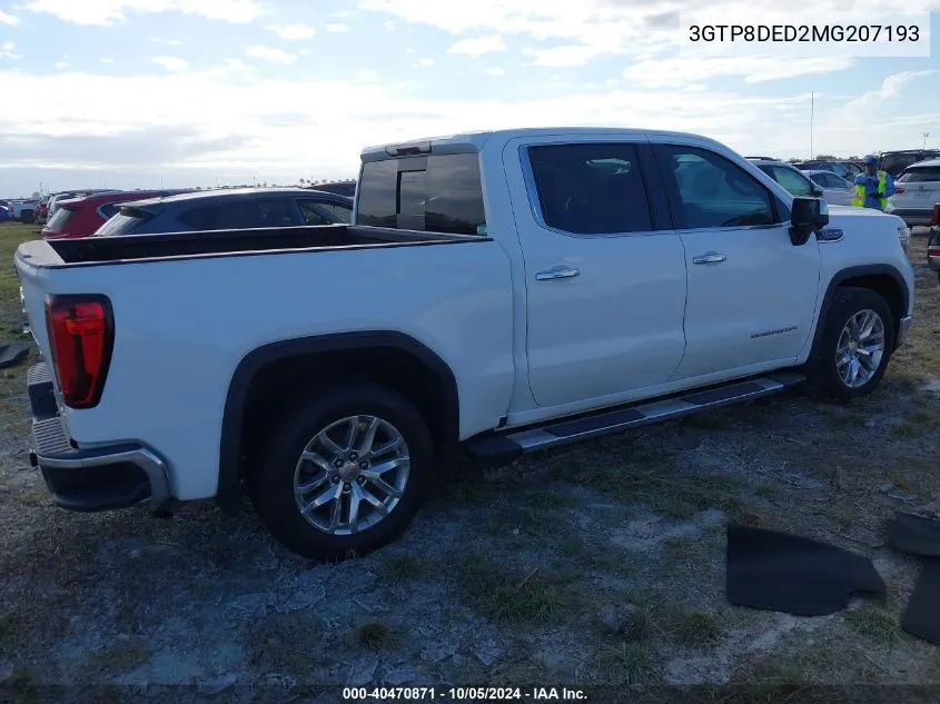 2021 GMC Sierra C1500 Slt VIN: 3GTP8DED2MG207193 Lot: 40470871