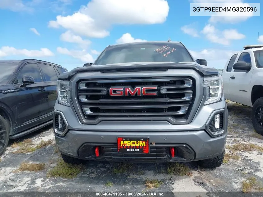 2021 GMC Sierra K1500 At4 VIN: 3GTP9EED4MG320596 Lot: 40471195