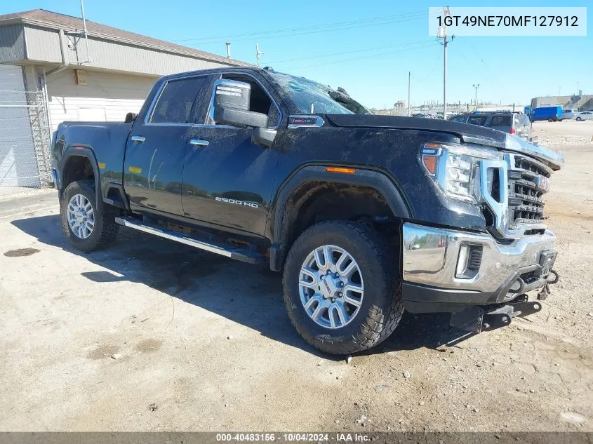 2021 GMC Sierra 2500Hd 4Wd Standard Bed Slt VIN: 1GT49NE70MF127912 Lot: 40483156