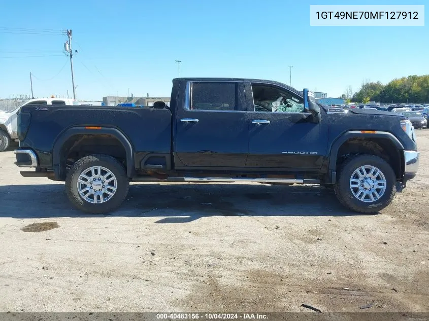 2021 GMC Sierra 2500Hd 4Wd Standard Bed Slt VIN: 1GT49NE70MF127912 Lot: 40483156