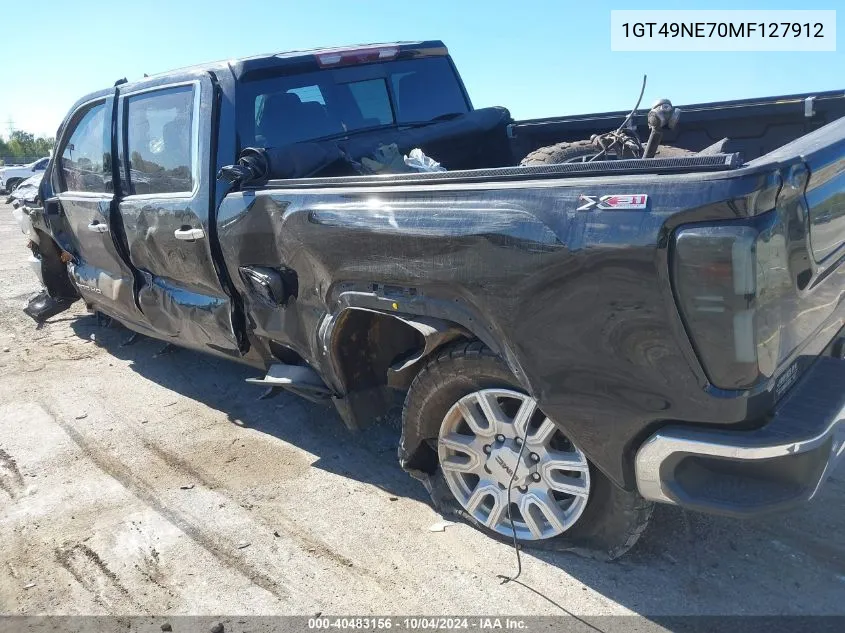 2021 GMC Sierra 2500Hd 4Wd Standard Bed Slt VIN: 1GT49NE70MF127912 Lot: 40483156