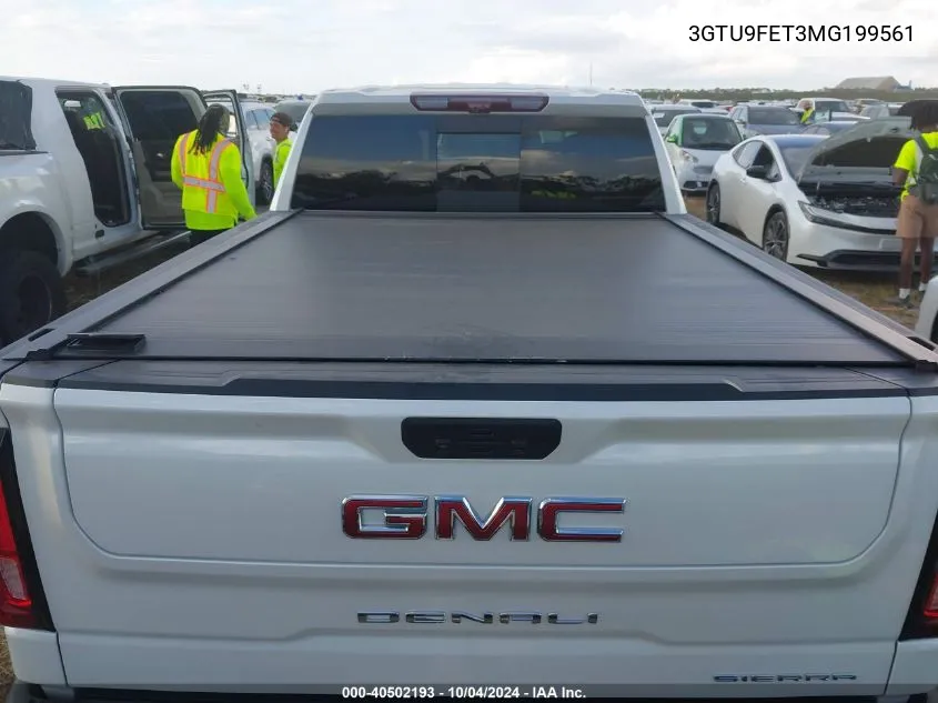 2021 GMC Sierra 1500 4Wd Standard Box Denali VIN: 3GTU9FET3MG199561 Lot: 40502193