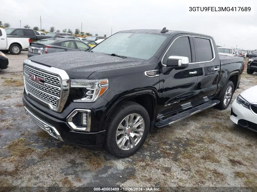 3GTU9FEL3MG417689 2021 GMC Sierra K1500 Denali