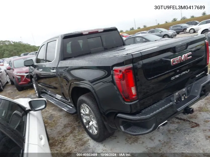 3GTU9FEL3MG417689 2021 GMC Sierra K1500 Denali