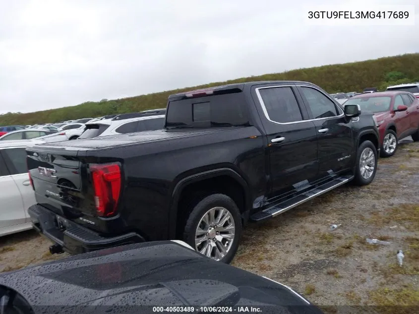 3GTU9FEL3MG417689 2021 GMC Sierra K1500 Denali