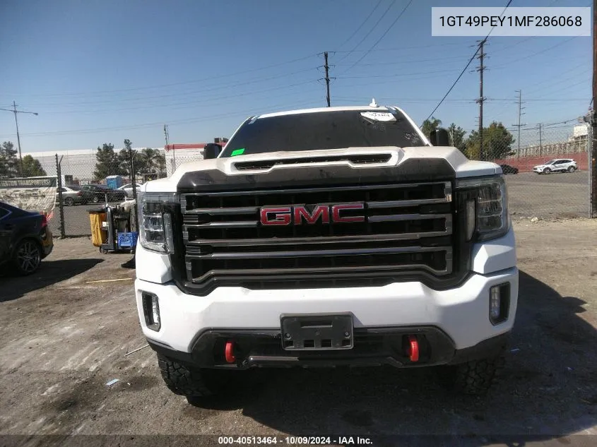 2021 GMC Sierra 2500Hd K2500 At4 VIN: 1GT49PEY1MF286068 Lot: 40513464