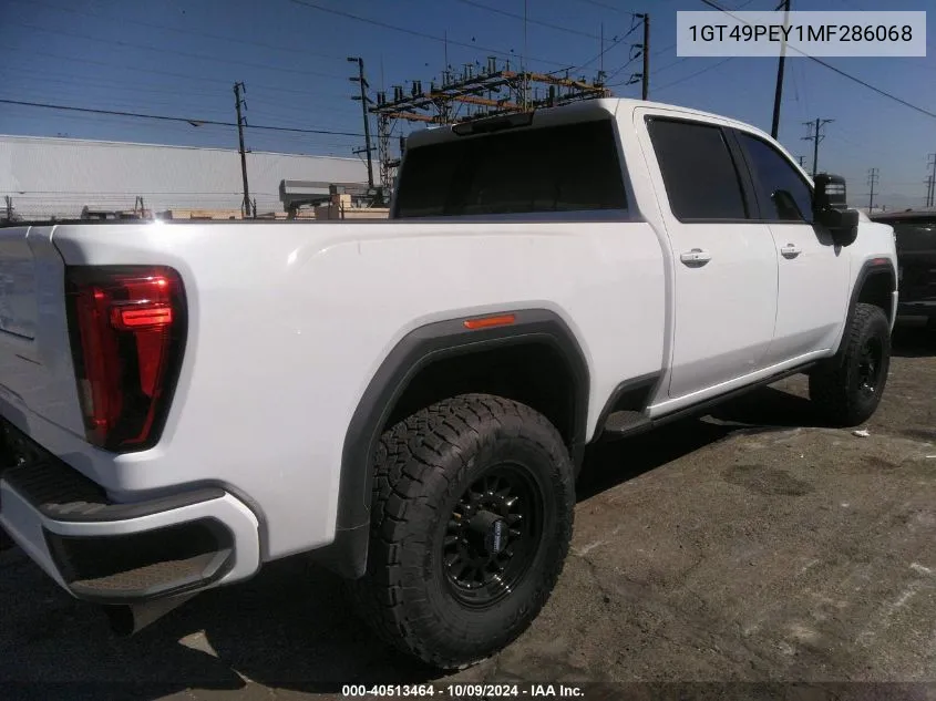 2021 GMC Sierra 2500Hd K2500 At4 VIN: 1GT49PEY1MF286068 Lot: 40513464