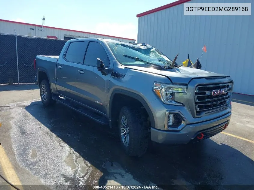 2021 GMC Sierra 1500 4Wd Short Box At4 VIN: 3GTP9EED2MG289168 Lot: 40521418