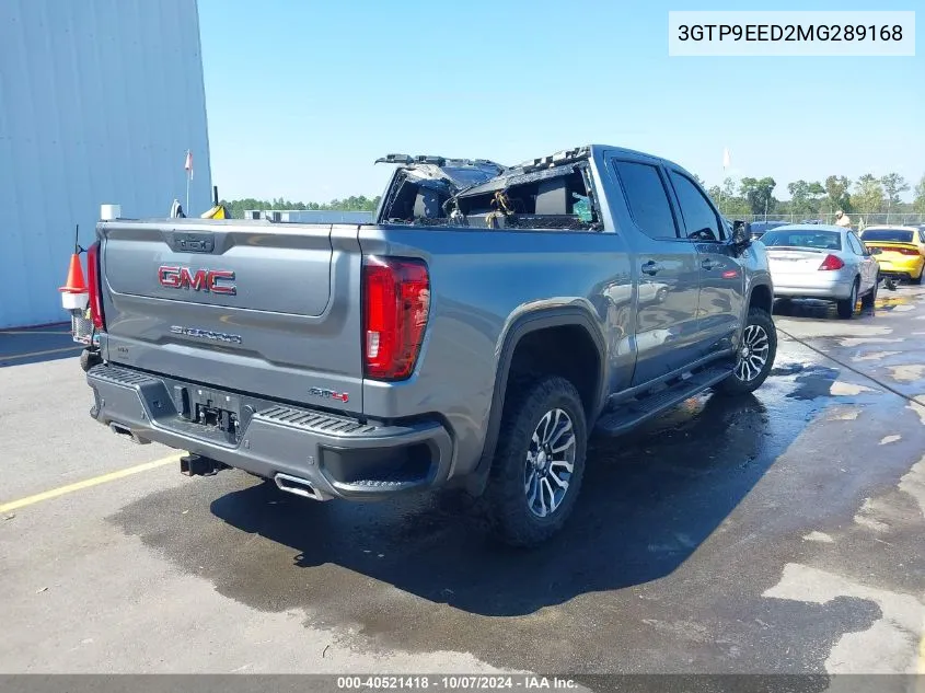 2021 GMC Sierra 1500 4Wd Short Box At4 VIN: 3GTP9EED2MG289168 Lot: 40521418