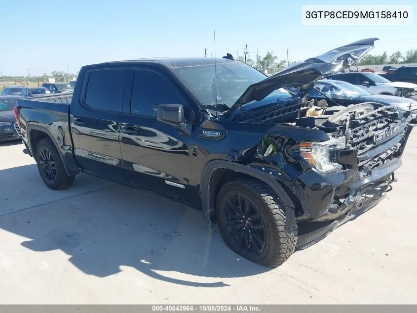 2021 GMC Sierra 1500 2Wd Short Box Elevation VIN: 3GTP8CED9MG158410 Lot: 40543964