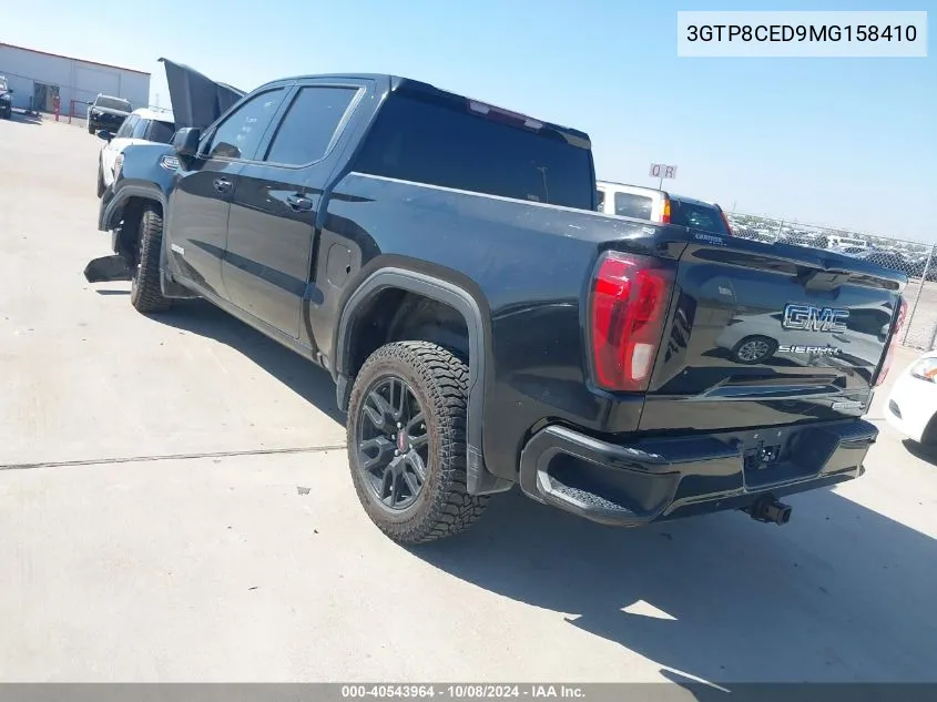 2021 GMC Sierra 1500 2Wd Short Box Elevation VIN: 3GTP8CED9MG158410 Lot: 40543964