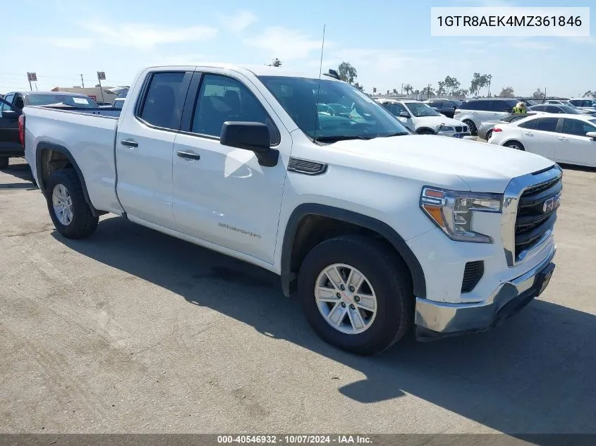 2021 GMC Sierra 1500 2Wd Standard Box VIN: 1GTR8AEK4MZ361846 Lot: 40546932