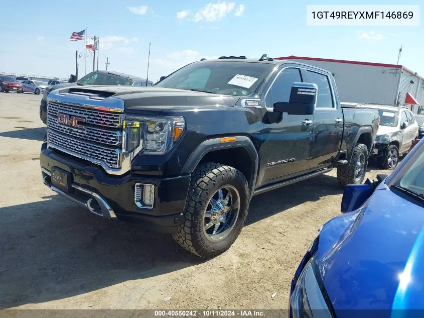 2021 GMC Sierra 2500Hd K2500 Denali VIN: 1GT49REYXMF146869 Lot: 40550242