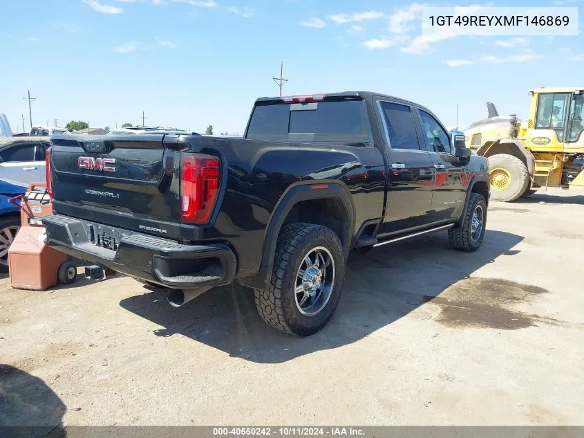 2021 GMC Sierra 2500Hd K2500 Denali VIN: 1GT49REYXMF146869 Lot: 40550242