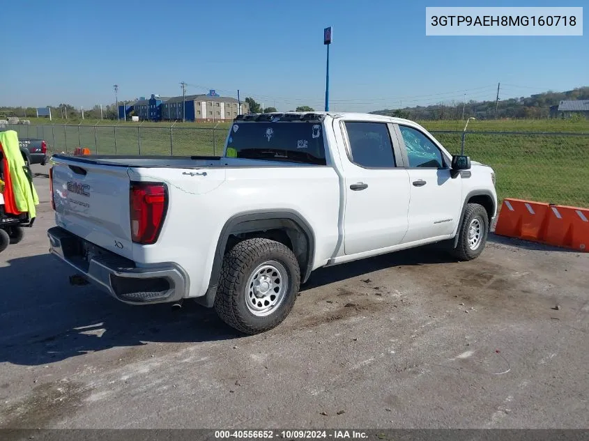 2021 GMC Sierra K1500 VIN: 3GTP9AEH8MG160718 Lot: 40556652