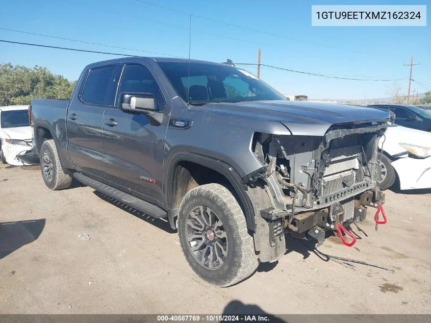 2021 GMC Sierra 1500 4Wd Short Box At4 VIN: 1GTU9EETXMZ162324 Lot: 40587769