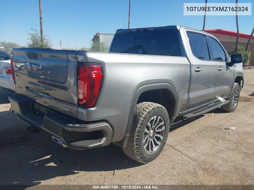 2021 GMC Sierra 1500 4Wd Short Box At4 VIN: 1GTU9EETXMZ162324 Lot: 40587769