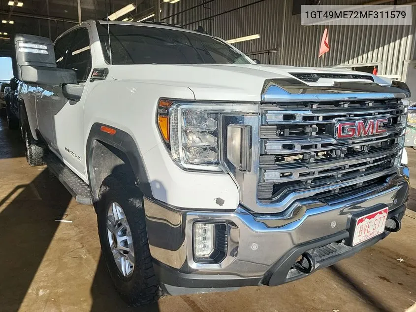 2021 GMC Sierra 2500Hd 4Wd Long Bed Sle VIN: 1GT49ME72MF311579 Lot: 40588962