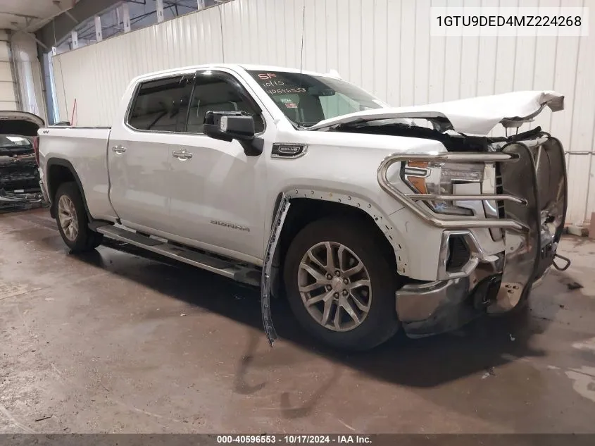 2021 GMC Sierra 1500 4Wd Short Box Slt/4Wd Standard Box Slt VIN: 1GTU9DED4MZ224268 Lot: 40596553