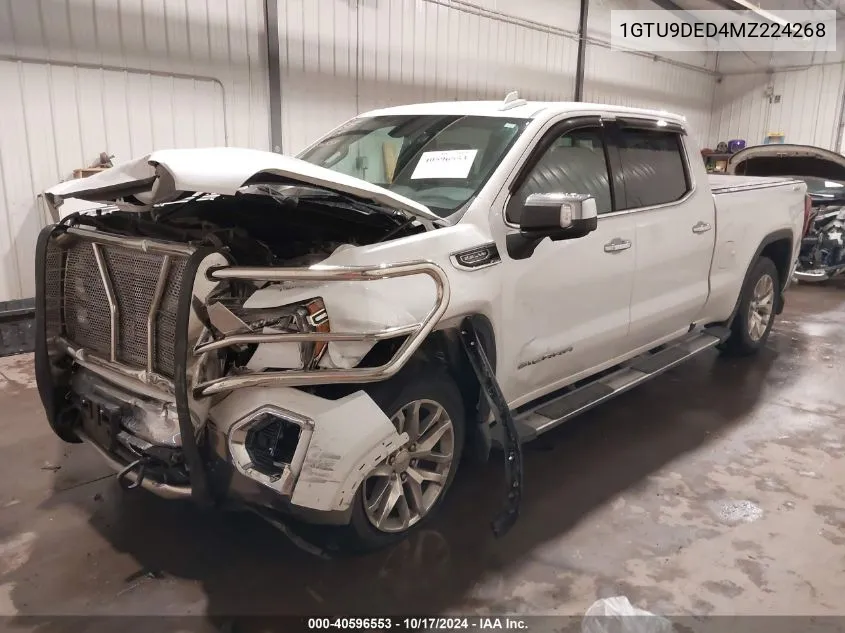 2021 GMC Sierra 1500 4Wd Short Box Slt/4Wd Standard Box Slt VIN: 1GTU9DED4MZ224268 Lot: 40596553