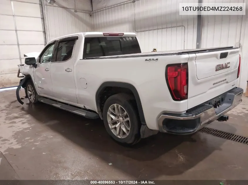 2021 GMC Sierra 1500 4Wd Short Box Slt/4Wd Standard Box Slt VIN: 1GTU9DED4MZ224268 Lot: 40596553