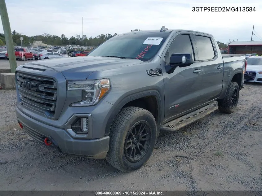 2021 GMC Sierra 1500 4Wd Short Box At4 VIN: 3GTP9EED2MG413584 Lot: 40600369