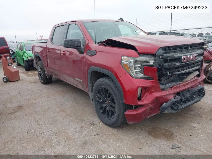 2021 GMC Sierra 1500 2Wd Short Box Elevation VIN: 3GTP8CEK7MG249223 Lot: 40623798