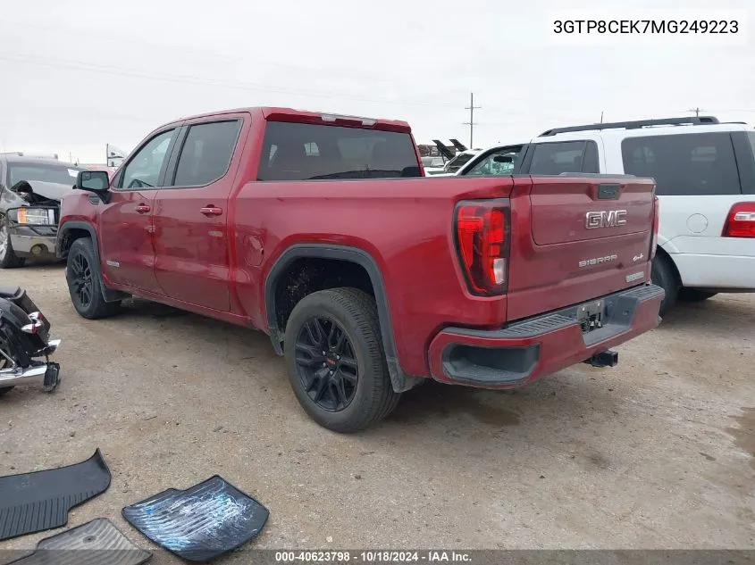 2021 GMC Sierra 1500 2Wd Short Box Elevation VIN: 3GTP8CEK7MG249223 Lot: 40623798