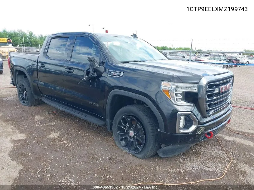 2021 GMC Sierra 1500 4Wd Short Box At4 VIN: 1GTP9EELXMZ199743 Lot: 40651982