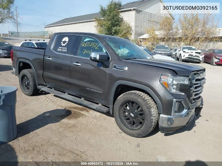 2021 GMC Sierra 1500 K1500 Slt VIN: 3GTU9DED0MG392165 Lot: 40652372