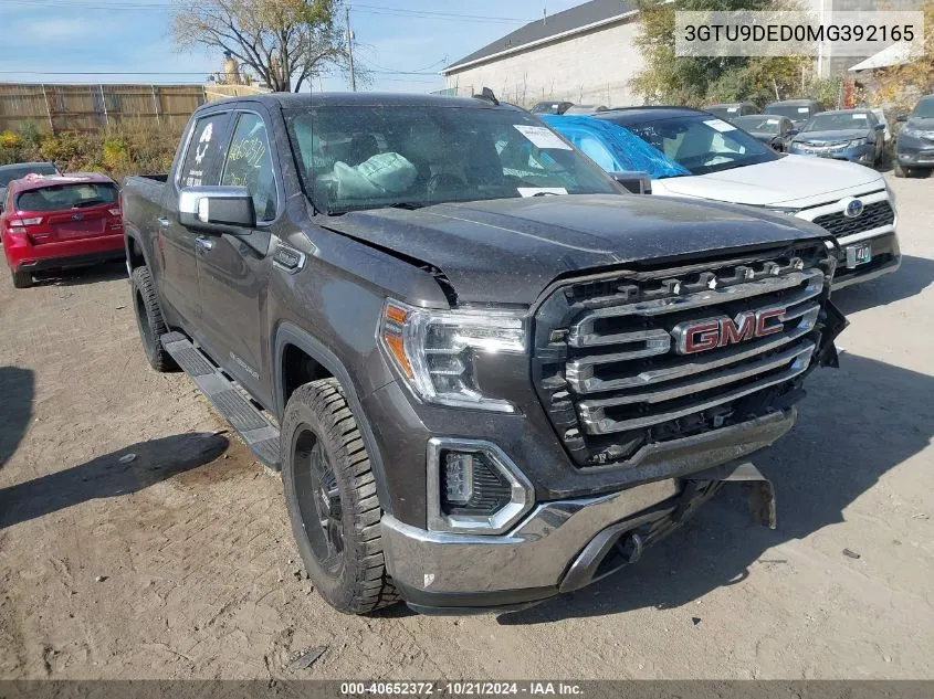 2021 GMC Sierra 1500 K1500 Slt VIN: 3GTU9DED0MG392165 Lot: 40652372