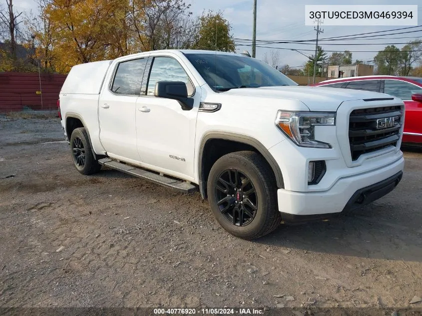 2021 GMC Sierra 1500 4Wd Short Box Elevation VIN: 3GTU9CED3MG469394 Lot: 40776920