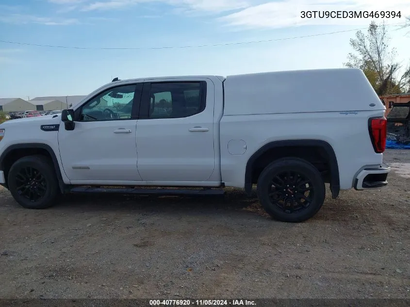 2021 GMC Sierra 1500 4Wd Short Box Elevation VIN: 3GTU9CED3MG469394 Lot: 40776920