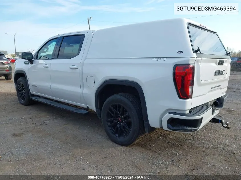 2021 GMC Sierra 1500 4Wd Short Box Elevation VIN: 3GTU9CED3MG469394 Lot: 40776920