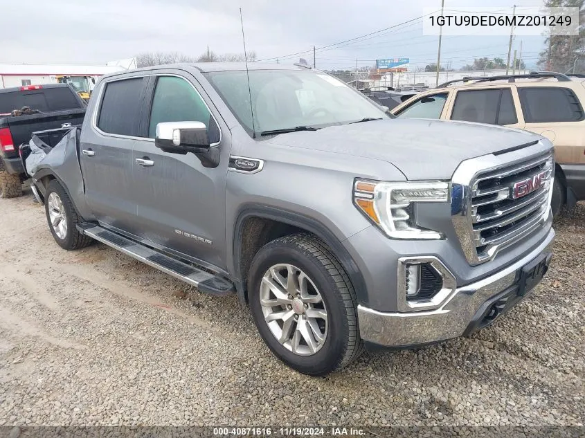 2021 GMC Sierra 1500 4Wd Short Box Slt VIN: 1GTU9DED6MZ201249 Lot: 40871616