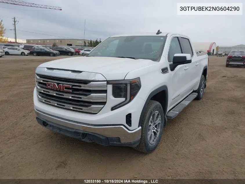 3GTPUBEK2NG604290 2022 GMC Sierra 1500