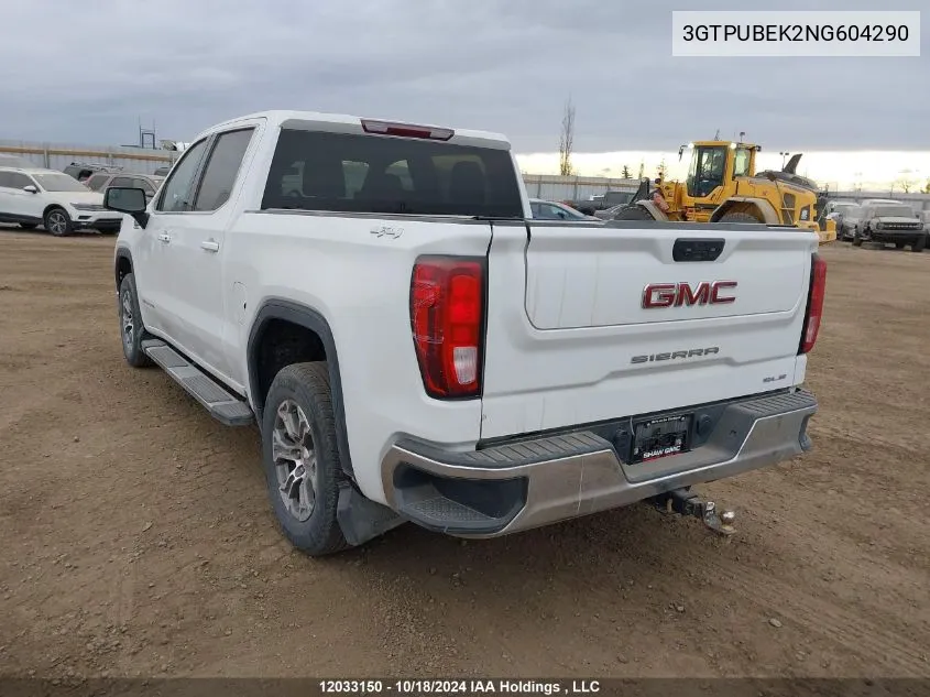 3GTPUBEK2NG604290 2022 GMC Sierra 1500