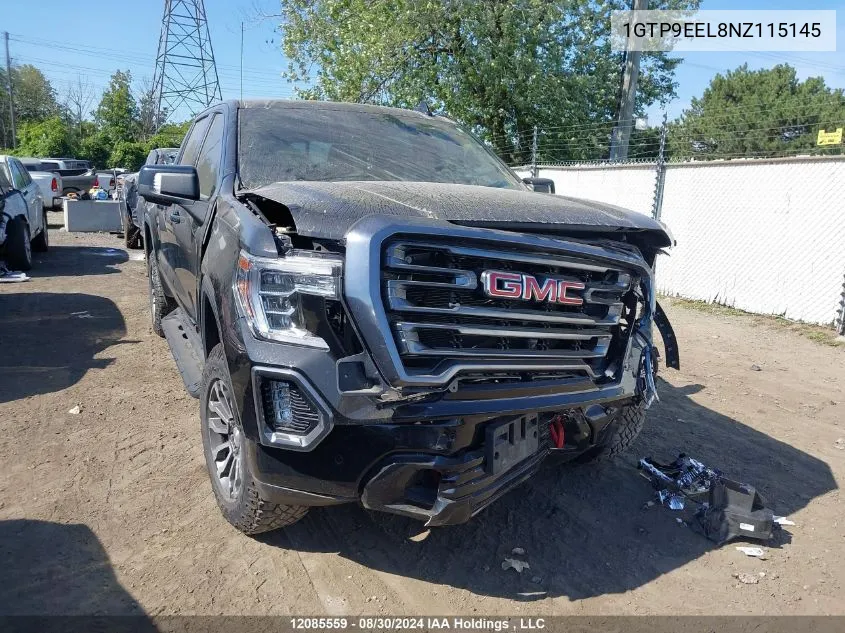 2022 GMC Sierra 1500 Limited VIN: 1GTP9EEL8NZ115145 Lot: 12085559