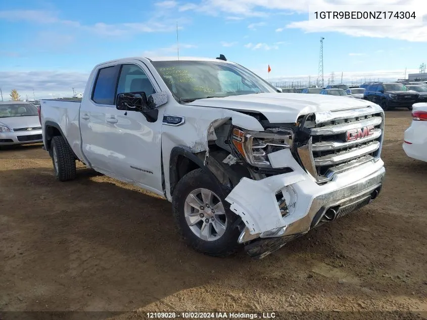 2022 GMC Sierra 1500 Limited VIN: 1GTR9BED0NZ174304 Lot: 12109028