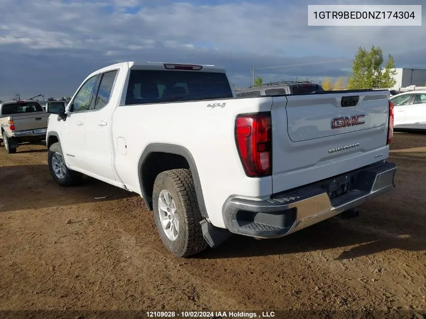 1GTR9BED0NZ174304 2022 GMC Sierra 1500 Limited