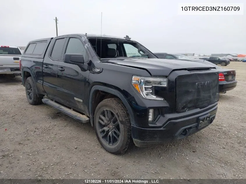 2022 GMC Sierra 1500 Limited VIN: 1GTR9CED3NZ160709 Lot: 12138226