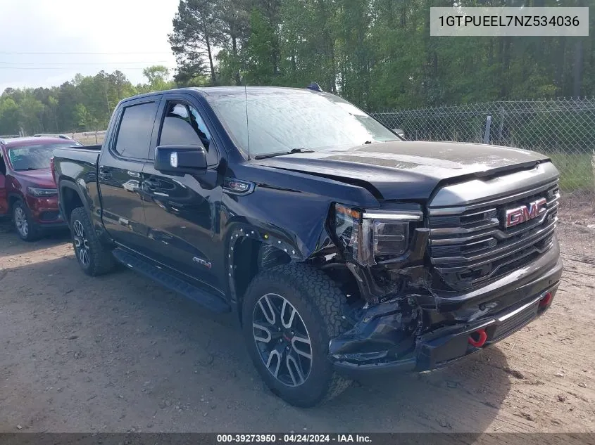 2022 GMC Sierra 1500 4Wd Short Box At4 VIN: 1GTPUEEL7NZ534036 Lot: 39273950