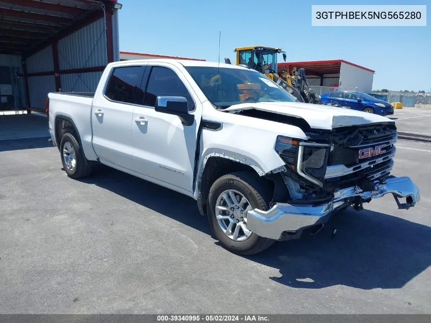 3GTPHBEK5NG565280 2022 GMC Sierra 1500 2Wd Short Box Sle