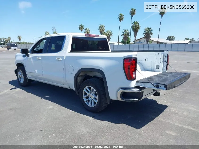 3GTPHBEK5NG565280 2022 GMC Sierra 1500 2Wd Short Box Sle