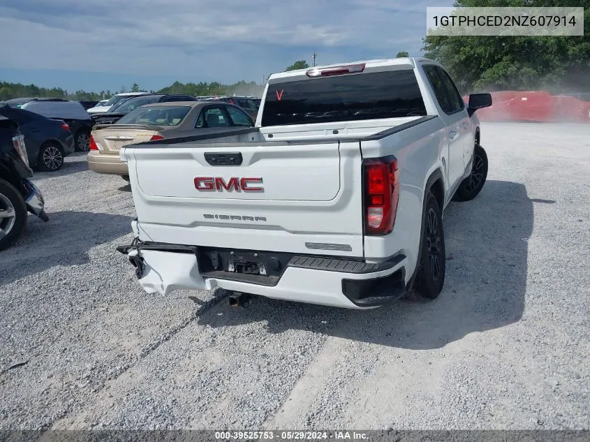 2022 GMC Sierra 1500 2Wd Short Box Elevation VIN: 1GTPHCED2NZ607914 Lot: 39525753