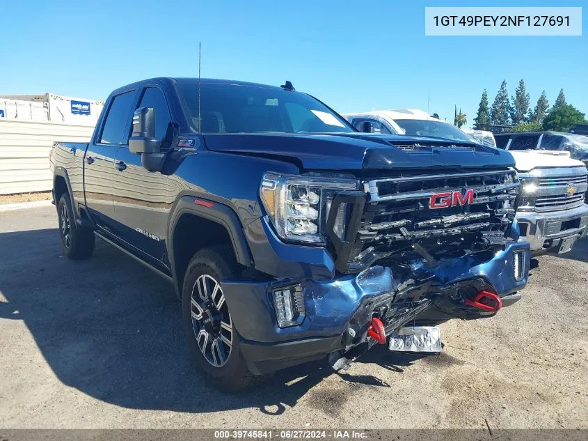 2022 GMC Sierra 2500Hd VIN: 1GT49PEY2NF127691 Lot: 39745841