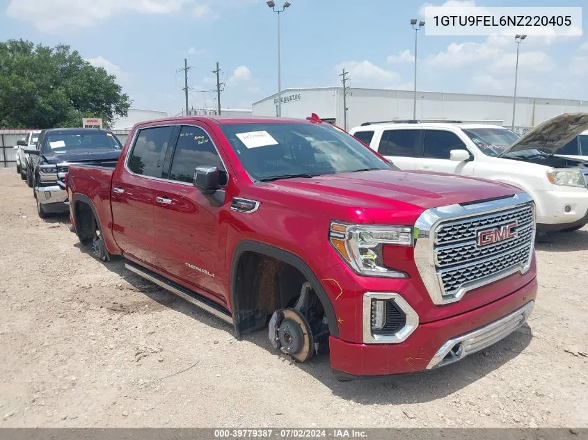 2022 GMC Sierra 1500 Limited 4Wd Short Box Denali VIN: 1GTU9FEL6NZ220405 Lot: 39779387