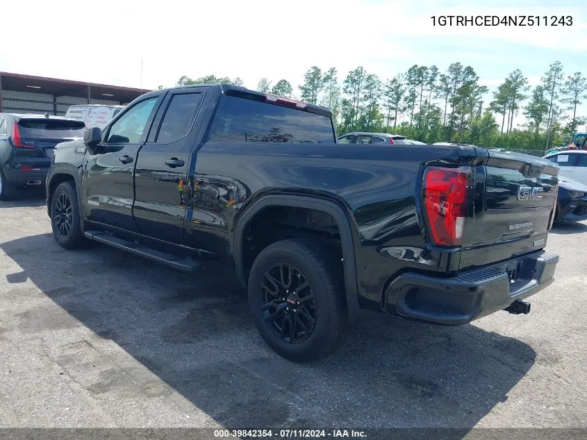 1GTRHCED4NZ511243 2022 GMC Sierra 1500 2Wd Double Cab Standard Box Elevation