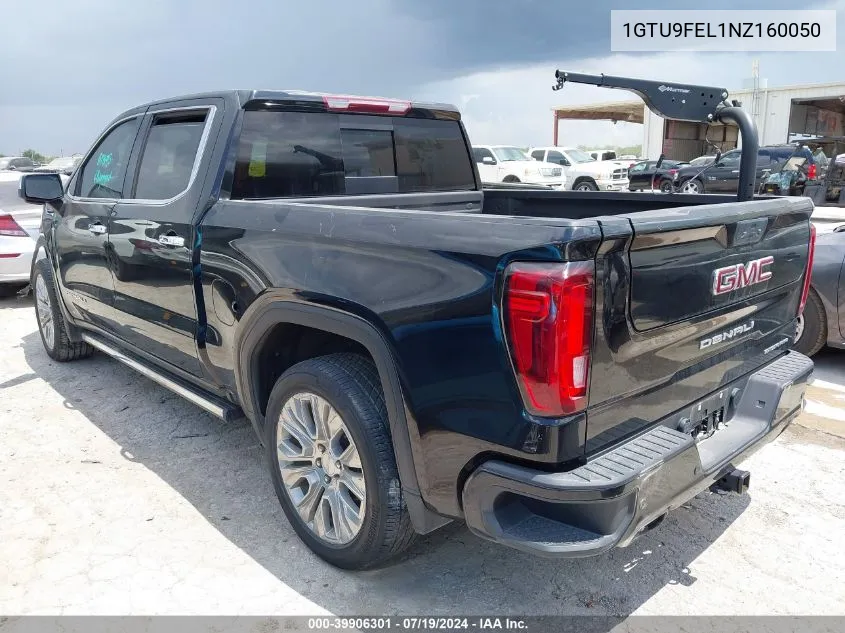 2022 GMC Sierra 1500 Limited 4Wd Short Box Denali VIN: 1GTU9FEL1NZ160050 Lot: 39906301