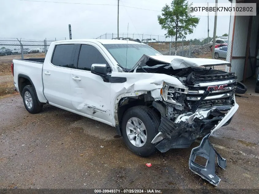 2022 GMC Sierra 1500 Limited 2Wd Short Box Sle VIN: 3GTP8BEK7NG102802 Lot: 39949371